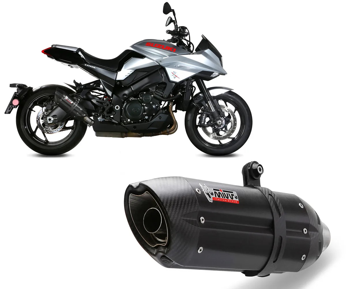 Muffler slip-on exhaust Mivv SUONO Black for SUZUKI Katana 2019 > 2023