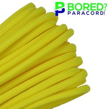 Neon Yellow - 100 FT - 550 Paracord Rope 7 strand Parachute Cord