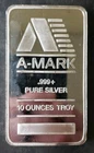 A-Mark 10oz Silver Bar
