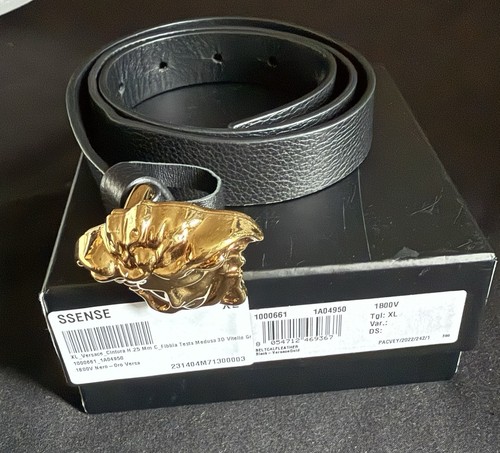 VERSACEKids Black 'La Medusa' Belt XL 100% authentic - Picture 2 of 8