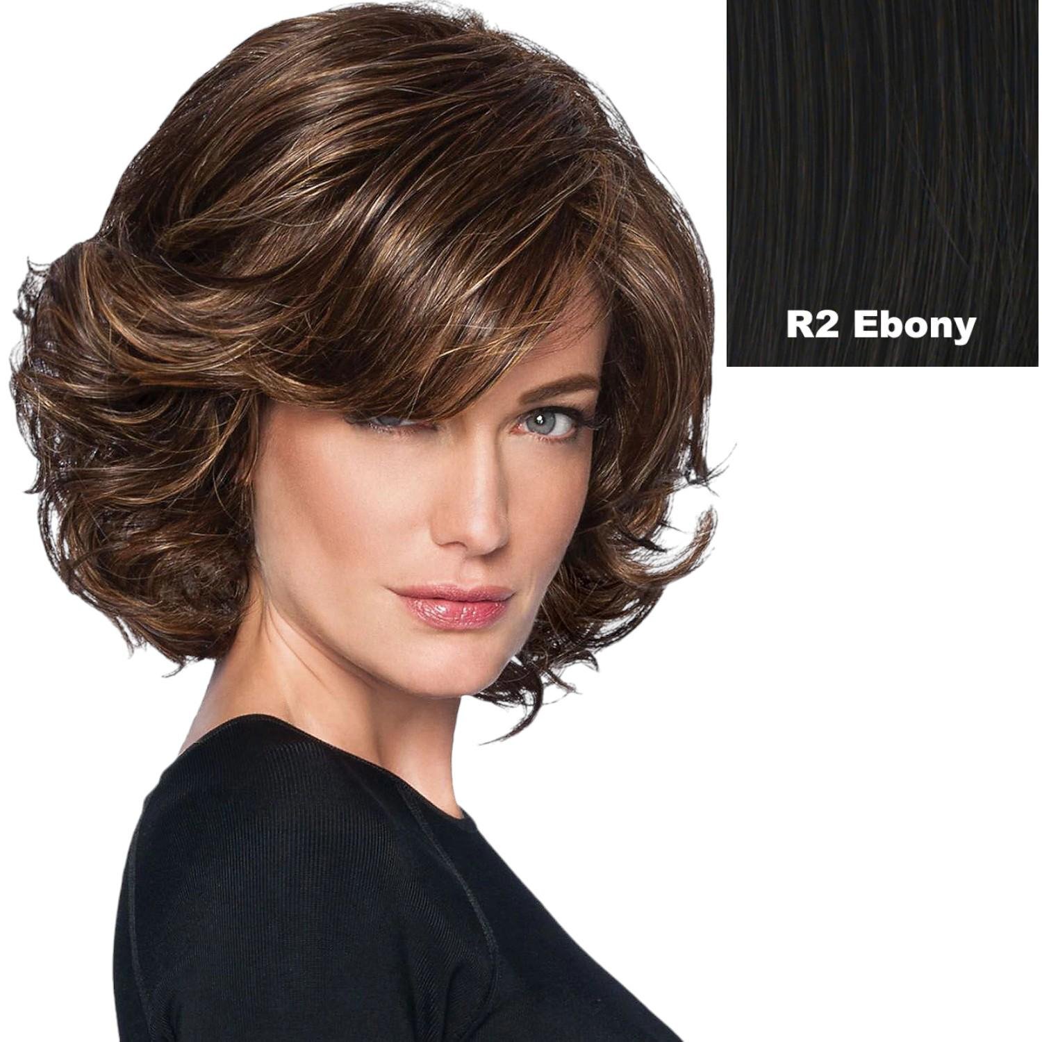 Прическа в современном стиле парик R2 Ebony Black 8190₽