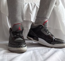 Nike Jordan 3 Retro Black Cement Grey schwarz...