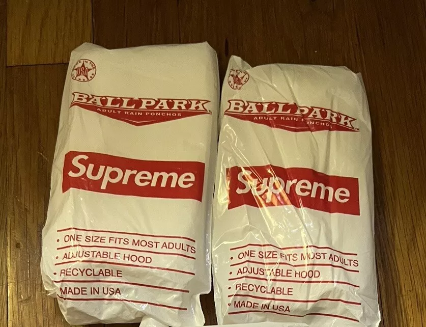 Lot de 2 poncho de pluie suprême logo SS20
