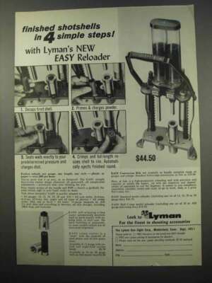 1965 Lyman Easy Reloader Ad - Finished Shotshells
