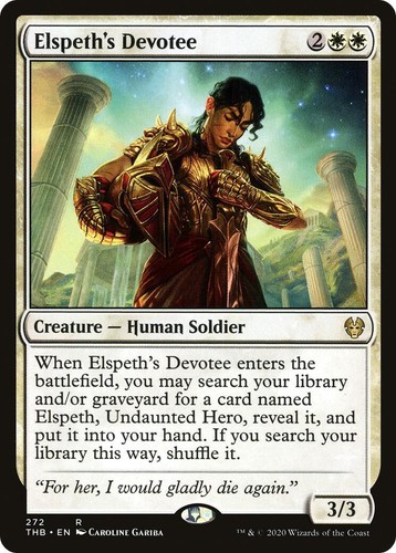 Elspeth's Devotee Theros Beyond Death Near Mint NM Magic the Gathering
