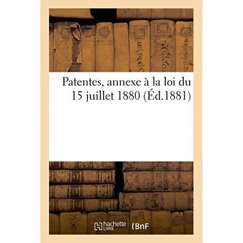 Patente. Nomenklatur Generale Des Commerces, Industri - Taschenbuch NEU ohne Auto - Bild 1 von 2