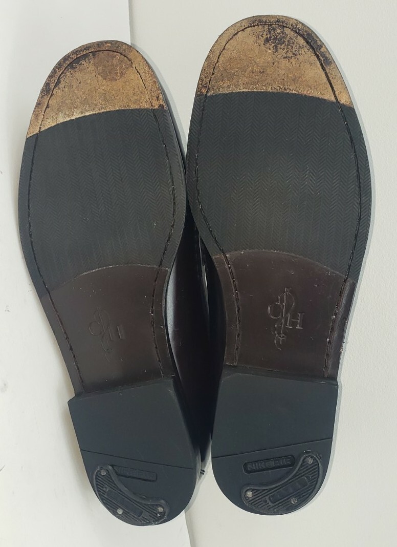 Cole Haan Mens 9.5 M Burgundy Slip On Tassel Loafers Leather  display picture 1