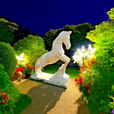Elegant White Marble Horse Premium Quality Classic Figurine Statue for Home Deco