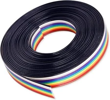 15Ft 10 Wire Ribbon Cable Multicolor Electronic Wire Clean Wiring Harness