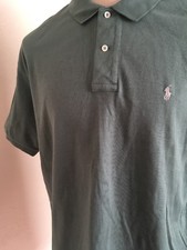 POLO by RALPH LAUREN POLO SHIRT Green Gray Pony XL Single Stitch USA Made