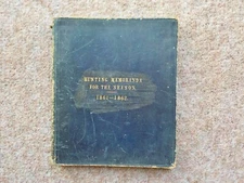 1861 Norfolk Handwritten Hunting Journal 127 manuscript pages leather binding