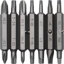 Megapro Screwdriver Replacement Bit Set Phillips Flat Torx Square 151NAS
