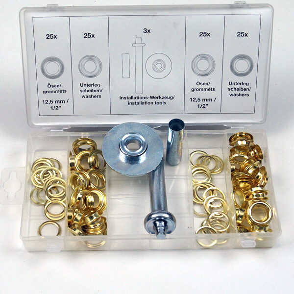 Ösen, Ersatz Ösen, Lochverstärker, Schlagösen, Plane, Metallösen, 10mm