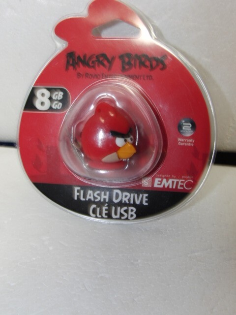 Memoria USB Emtec Angry Birds 8 GB Go Red Bird Cle' NUEVA, imagen 2