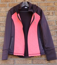 FILA Sport Girls Youth Purple/Pink Quilted Zip Hood Jacket w Pockets XL Youth 16