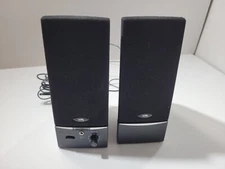 Cyber Acoustics CA-2016 Portable Computer Speakers System Wired Black Plastic 3W