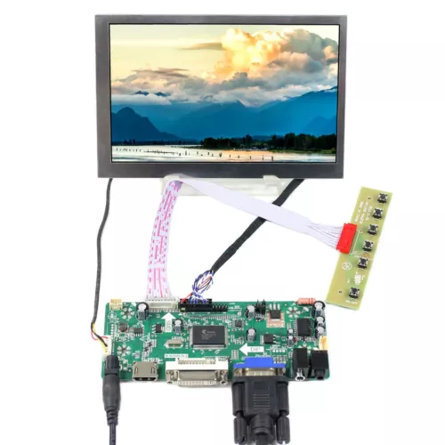 400nit 800x480 7" LCD G070VW01 V0 LCD Driver Board M.NT68676 HD DVI VGA