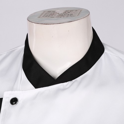 Mens Jacket Cook Chef Shirt Waiter Workear Professional Uniform Unisex Costume - Picture 17 of 32