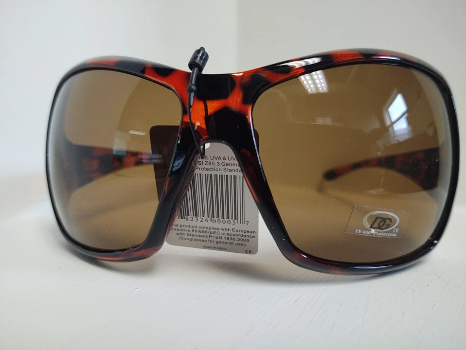 Tortuga Frontal Curvo con Lentes Marrón Oscuro #560 ¡Nuevo con Etiquetas! Foto 2 de 4