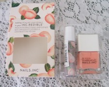 INC.REDIBLE Peach Extract Nail and Rollerball Lip Gloss Kit  New in Box