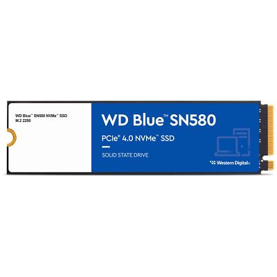 Western Digital 1TB WD Blue SN580 NVMe Internal Solid State Drive SSD - Gen4 ...