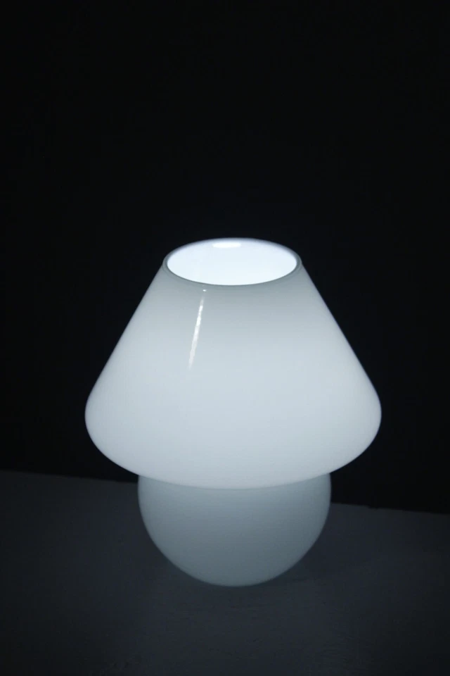 Lampe champignon vintage verre de Murano design Italie 1970s - Photo 2/4