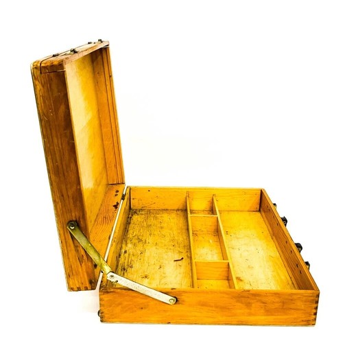 Vintage Schmuckkästchen aus Holz mit Blumenmuster und Blumenmuster 5 Fächer mit Griff - Bild 6 von 14