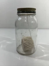 Vintage String in Mason Jar Decor Art Kraft Cheese Spread