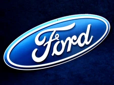 FORD OVAL ~ 20" Embossed Metal Sign ~ Garage Shop Man Cave Bar ~ MADE in USA