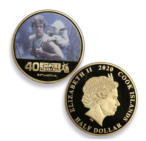 2020 COOK IS. 50c STAR WARS 40th ANNIV ESB SET OF 3 GOLD GILT - NGC PF68 UC COIN - Picture 11 of 15