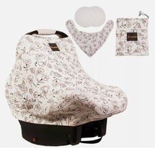 Lilmonki Nursing Scarf Multi-Use - Breathable Car Seat, Stroller, and Cart Cover