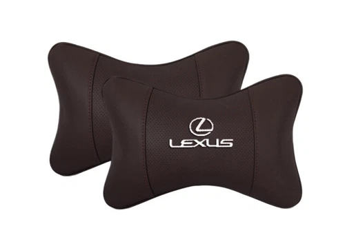 For Lexus 2PCS Car Seat Headrest Neck Cushion Pillows Black Universal Interior - Bild 4 von 11