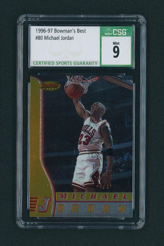Bowman Michael Jordan 9 Graded Basketball Sports Trading Cards