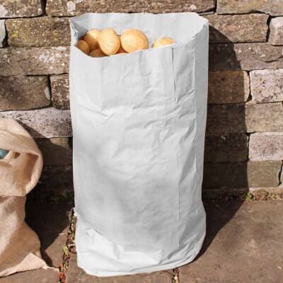 Kartoffelsack strapazierfähiges Papier 25 kg - ideale Säcke zur Kartoffellagerung