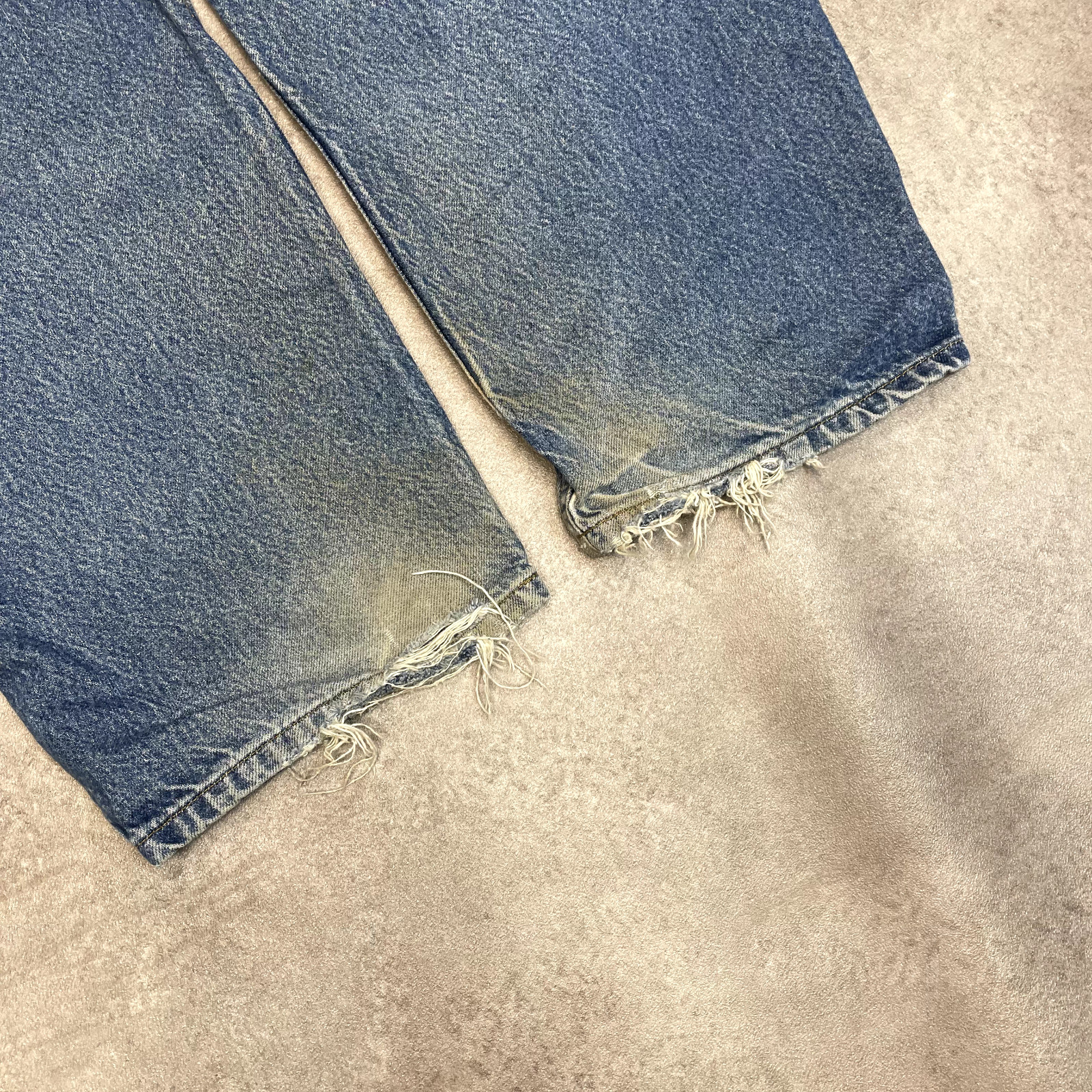 Carhartt Jeans Mens Relaxed Fit Carpenter Denim Workwear Trousers, Blue, 46” image 10
