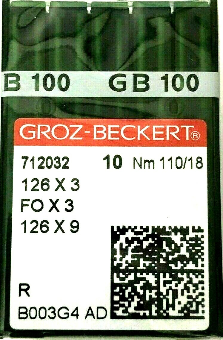GROZ BECKERT 126X3 FOX3 126X9 NM110/18 DARNING INDUSTRIAL SEW