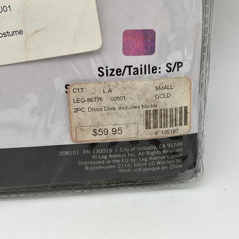 Nova Fantasia de Diva Disco Leg Avenue - Tamanho P - Imagem 4 de 4
