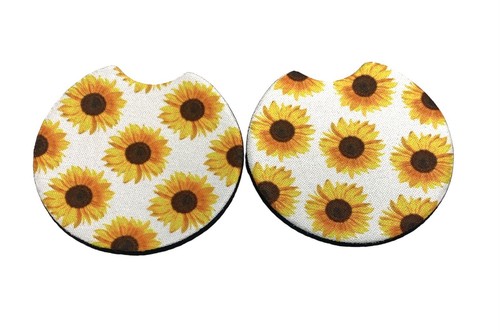 Sunflower Car Accessories/Felt Freshie/Air Freshener/Car Coaster/Lip Balm Holder - Picture 6 of 9