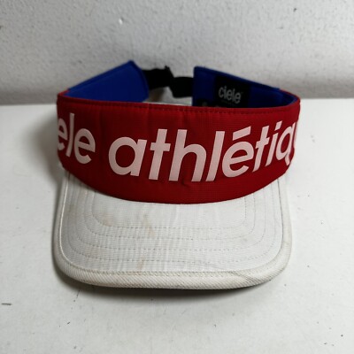 Ciele Hat Cap Red White Strap Back Visor Running Lightweight