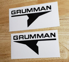 GRUMMAN  kayak canoe Decals Stickers gloss black 10" USA FAST