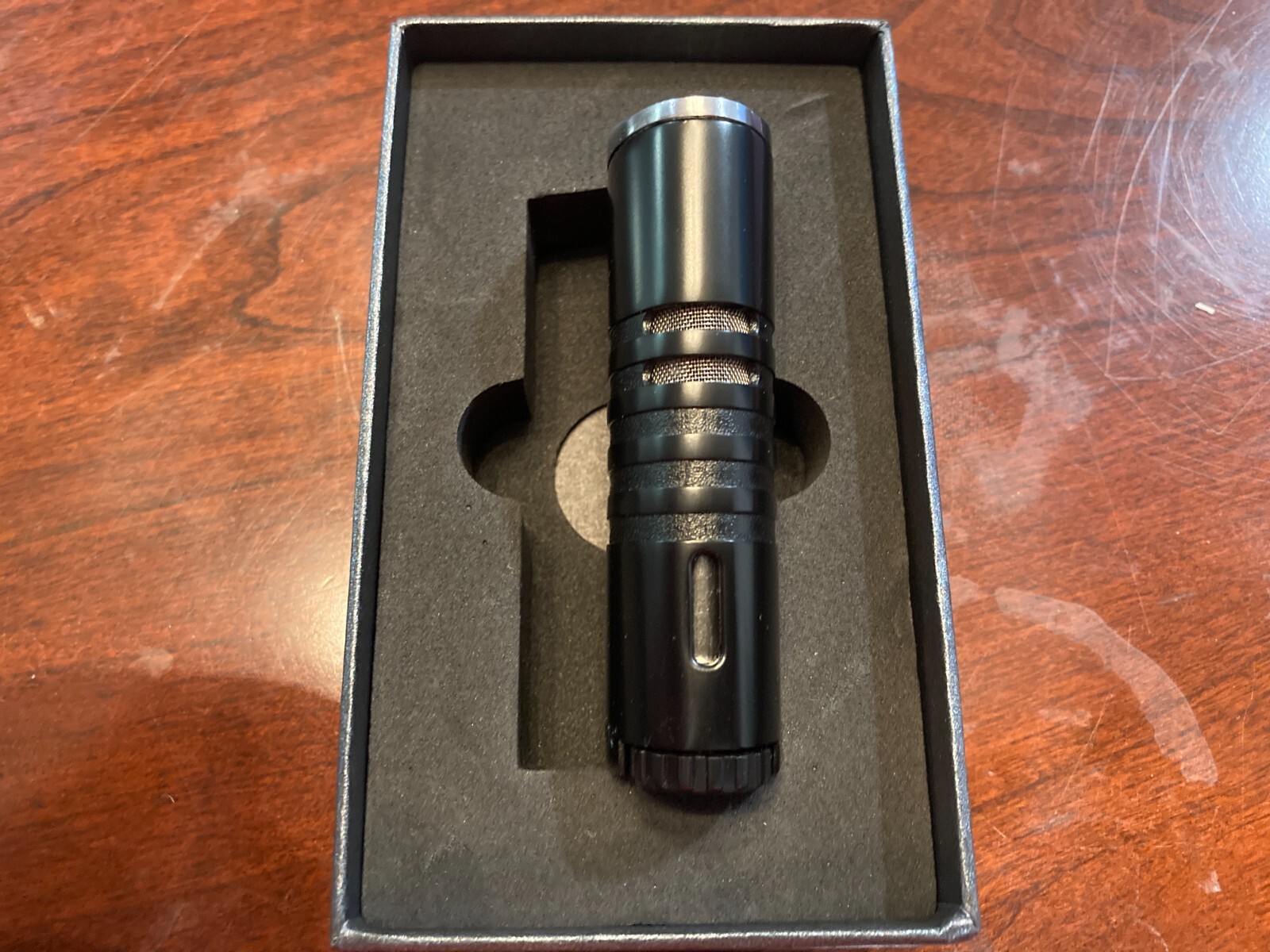 NEW XiKAR Ellipse III Triple Jet Flame Cigar Lighter - Black and Chrome