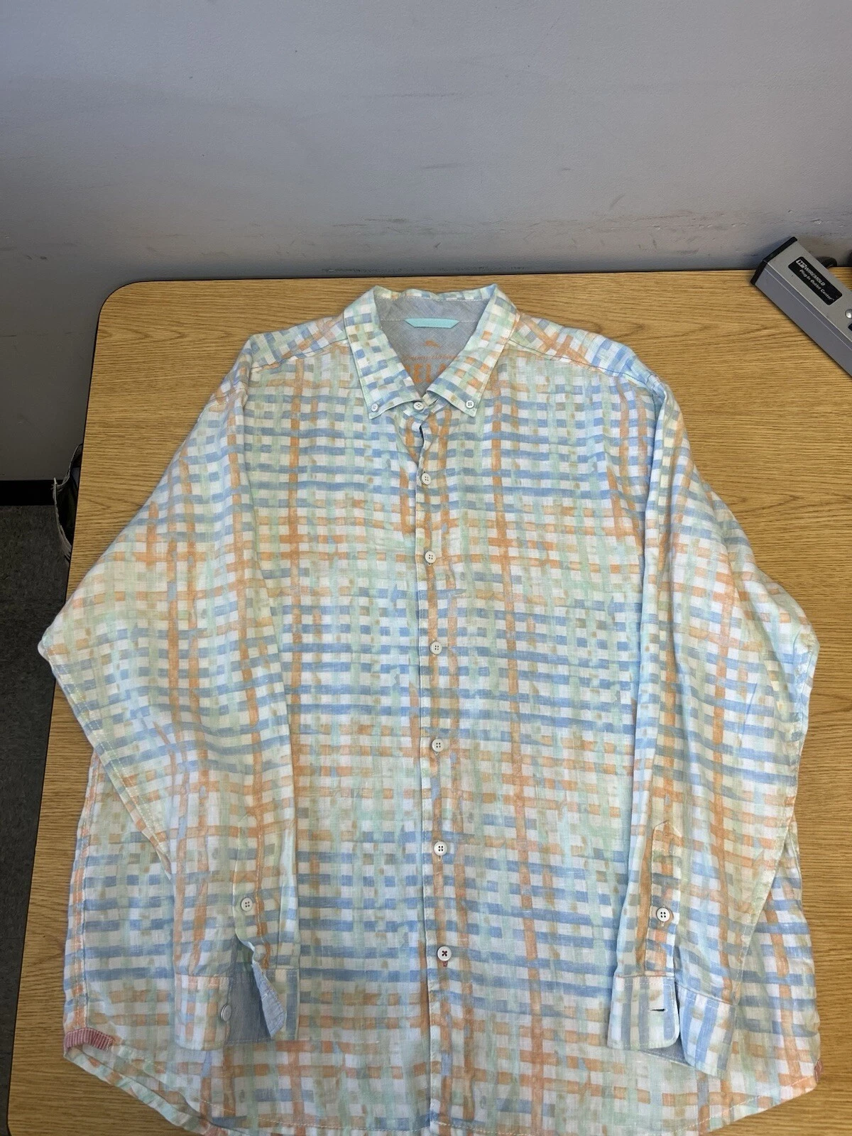 Tommy Bahama Men’s Relax Linen Long Sleeve Button Down Shirt Size 2XL