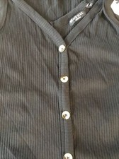 Brave Soul London Plus Button Through Cami MIDI Dress Black Size 24 Tote 8