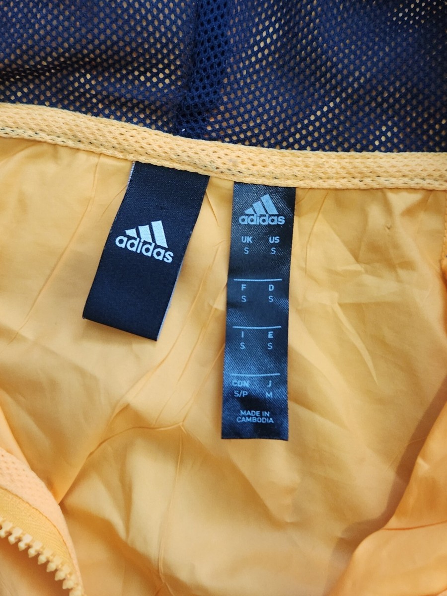 Adidas Primeblue W.N.D. Wimd Breaker Jacket Orange Logo