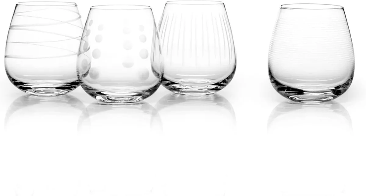 Mikasa Cheers Stemless Wine Glass 14 Ounce Set of 4 eBay