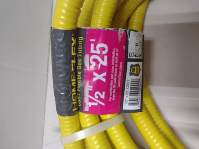 HOME-FLEX Corrugated Stainless Steel Tubing Pipe Gas Tube 1/2 in CSST X 25  FT for sale online | eBay