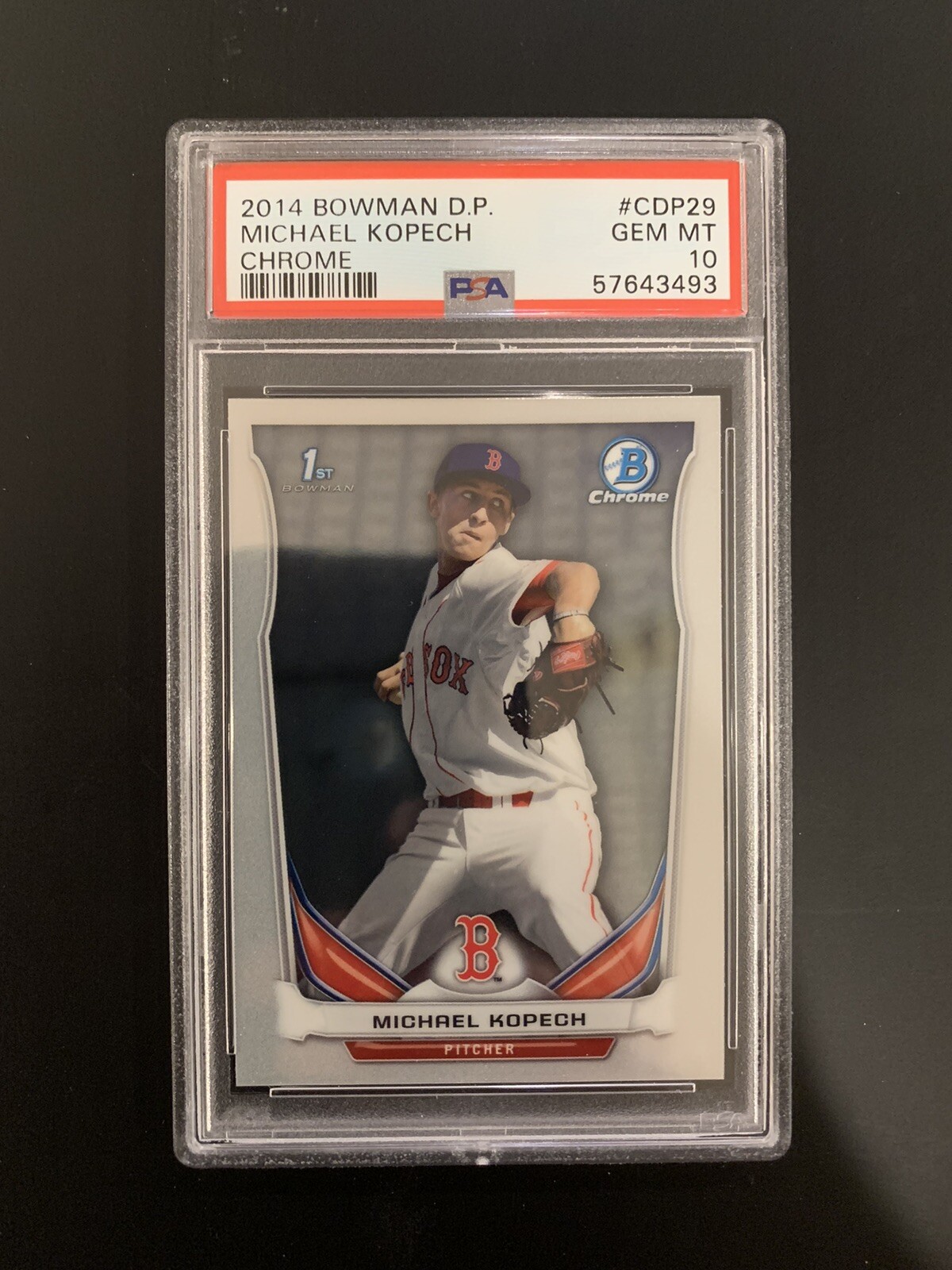 2014 Bowman Draft Chrome Michael Kopech - 1st Bowman - PSA 10 GEM MINT - CDP29