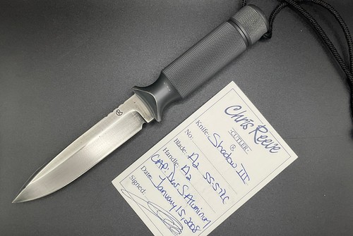 Chris Reeve Shadow III Hollow Handle Survival Knife 2008 W/Box And Papers