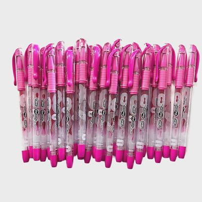 30 BIC Gelocity Stic Gel Pens 0.5mm FINE Point Pen Pink NEW 30 Count