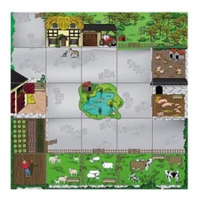 TTS Bee-Bot Farmyard Mat Kids Education Robots Programmable Robot Toys, 3 years 